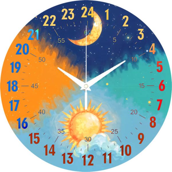 Настенные часы Время суток c-331