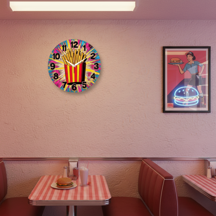 Настенные часы Картофель фри c-320