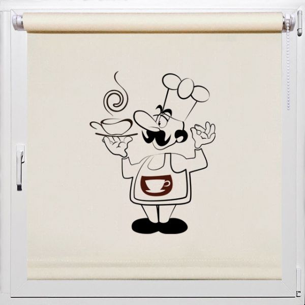 Купить тканевые ролеты на кухню. Rollpic 1011