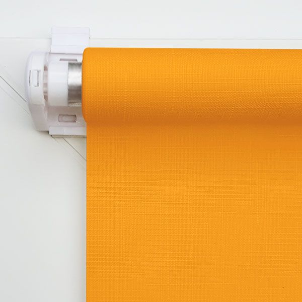 Тканевые ролеты Лён Оранжевые