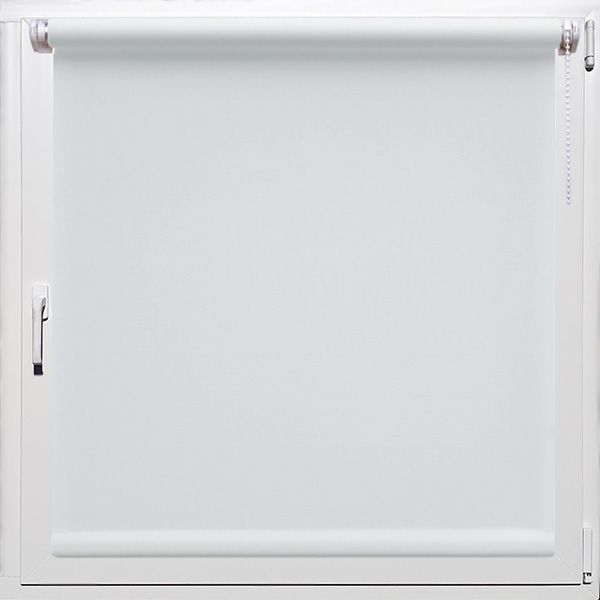 Тканевые ролеты Лён Белые