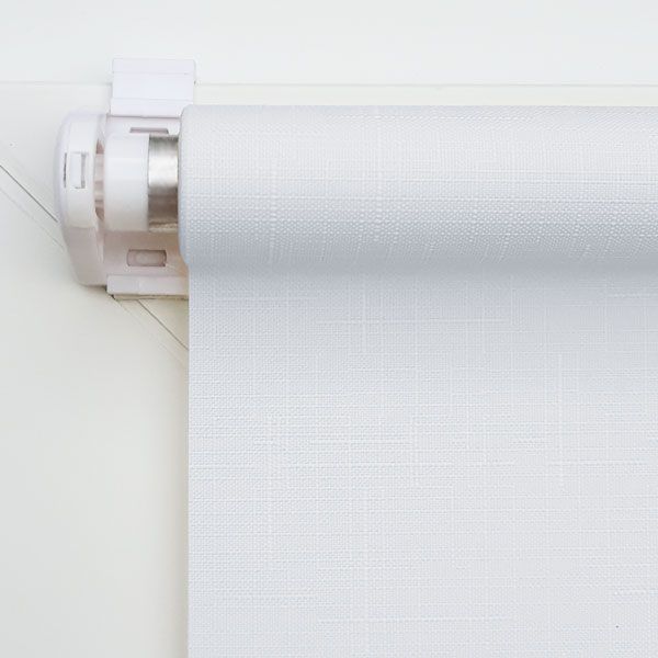 Тканевые ролеты Лён Белые