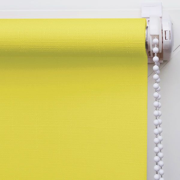 Тканевые ролеты Лён Жёлтые