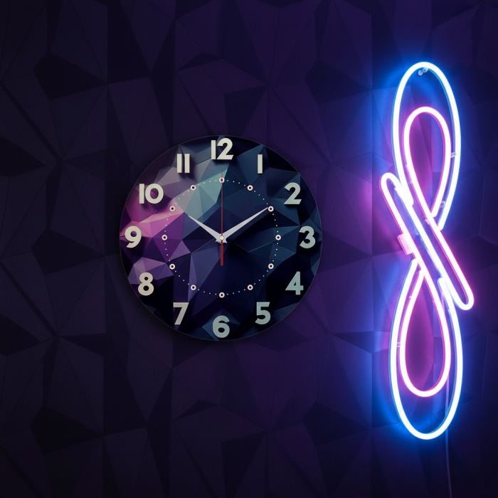 Часы настенные Кристаллический узор с-011