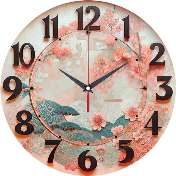 Часы настенные Японская весна с-021
