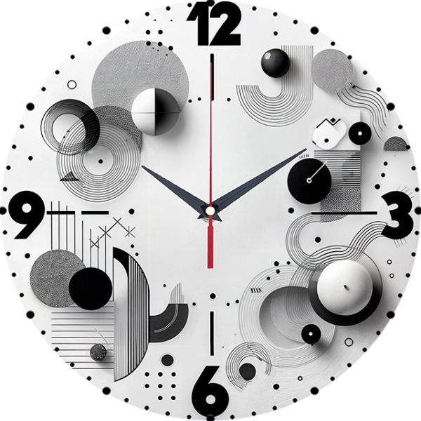 Часы настенные Геометрическая абстракция с-022