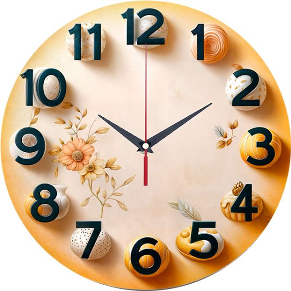 Часы настенные Цветочная гармония с-034