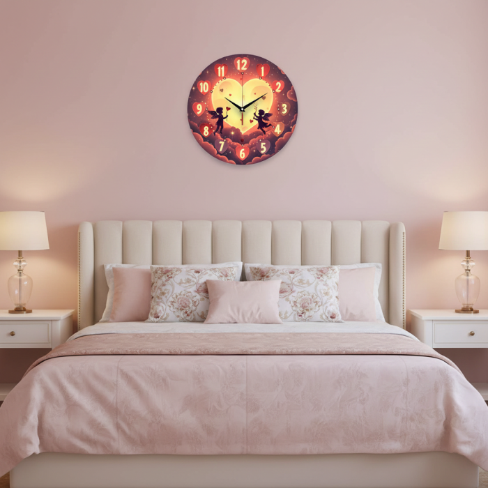 Часы настенные Сердце Купидона с-160