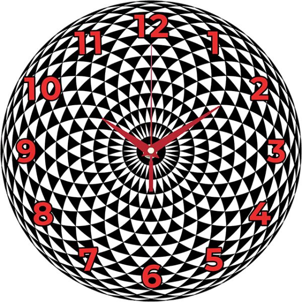 Настенные часы Черно-белые Иллюзия c-258