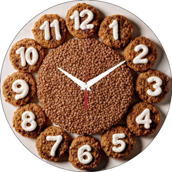 Настенные часы Гречка с шницелем c-327