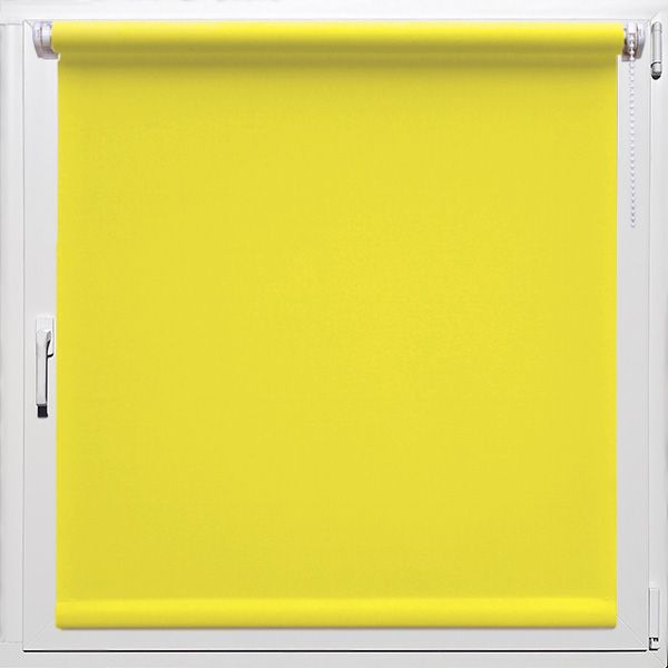 Тканевые ролеты Лён Жёлтые