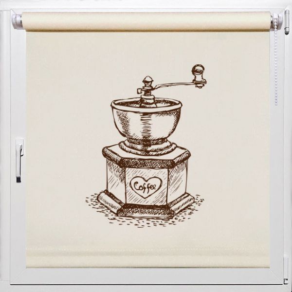 Тканевые ролеты на кухню фото. Rollpic 1016