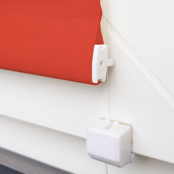 Тканевые ролеты Лён Красные