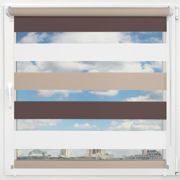 Ролеты День-Ночь Капучино