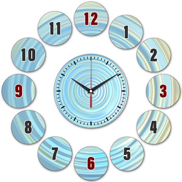 Часы на стену Круги, w-504