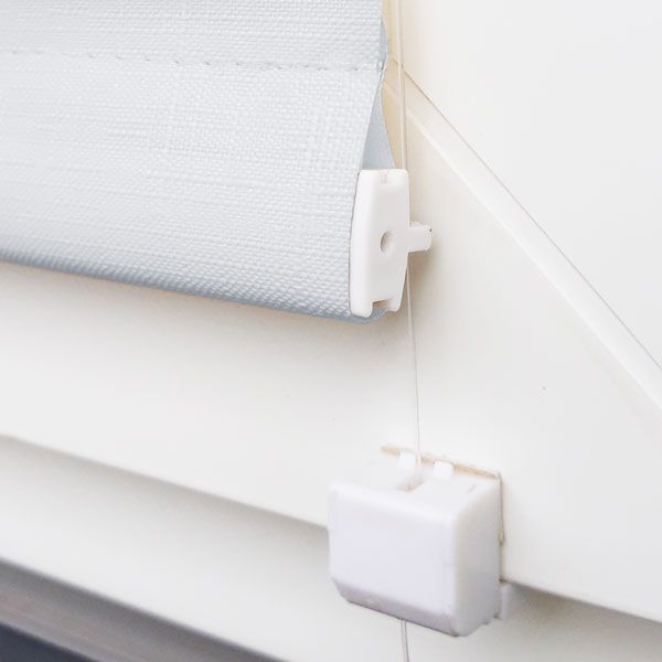 Тканевые ролеты Лён Белые